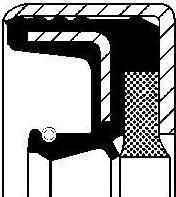 CORTECO Уплотняющее кольцо, дифференциал (01034111B)