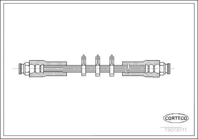 Corteco 19018111 тормозной шланг на ALFA ROMEO 164 (164)