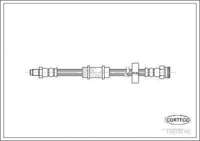 Corteco 19018148 тормозной шланг на FIAT UNO (146A/E)