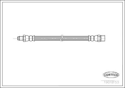 Corteco 19018153 тормозной шланг на FORD TRANSIT c бортовой платформой/ходовая часть (V_ _)