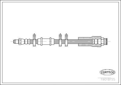 Corteco 19018155 тормозной шланг на FIAT DUCATO Panorama (280)