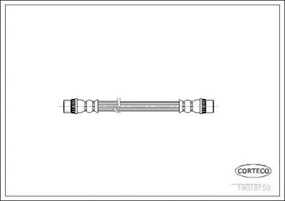 Corteco 19018158 тормозной шланг на RENAULT AVANTIME (DE0_)