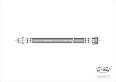Corteco 19018165 тормозной шланг на PEUGEOT 304 Break (_04D_)