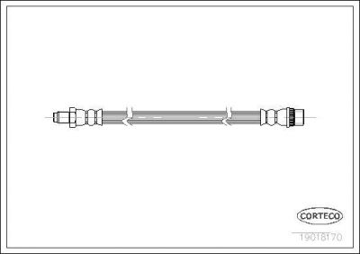 Corteco 19018170 тормозной шланг на RENAULT 11 (B/C37_)