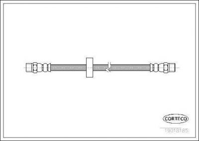 Corteco 19018185 тормозной шланг на AUDI 80 (81, 85, B2)