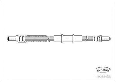 Corteco 19018458 тормозной шланг на ALFA ROMEO 75 (162B)