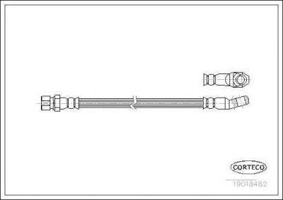 Corteco 19018482 тормозной шланг на FIAT 128 купе (128_)