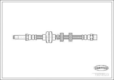 Corteco 19018523 тормозной шланг на VW GOLF IV (1J1)