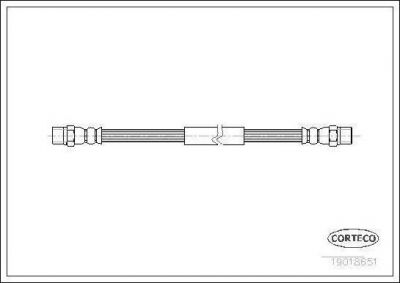 Corteco 19018651 тормозной шланг на VW TRANSPORTER III автобус