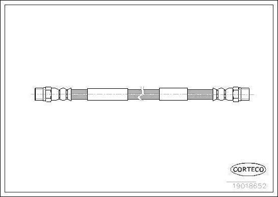 Corteco 19018652 тормозной шланг на VW TRANSPORTER III автобус