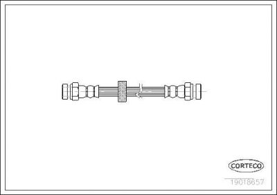 Corteco 19018657 тормозной шланг на VW GOLF IV (1J1)