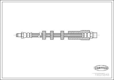 CORTECO Шланг тормозной VOLVO C70/S70/V70/XC70 96- задн. (19025848)