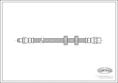 Corteco 19025850 тормозной шланг на VOLVO 960 Kombi (965)