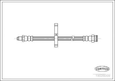 Corteco 19026009 тормозной шланг на PEUGEOT BOXER автобус (230P)