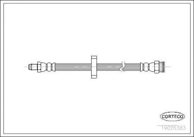 Corteco 19026383 тормозной шланг на FIAT TEMPRA S.W. (159)