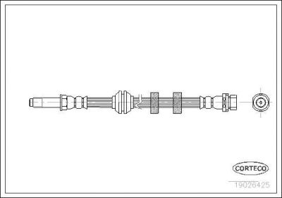 Corteco 19026425 тормозной шланг на FORD MONDEO I (GBP)