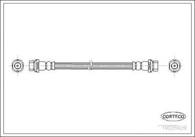 Corteco 19026426 тормозной шланг на FORD MONDEO I (GBP)