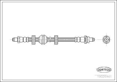 Corteco 19026461 тормозной шланг на FORD COUGAR (EC_)
