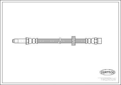 Corteco 19026526 тормозной шланг на VOLVO S60 I