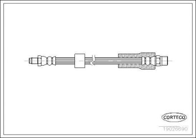 Corteco 19026690 тормозной шланг на 5 Touring (E39)