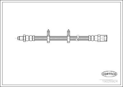 Corteco 19026924 тормозной шланг на IVECO DAILY II автобус