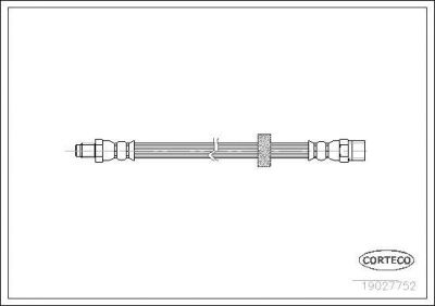 Corteco 19027752 тормозной шланг на VOLVO S60 I