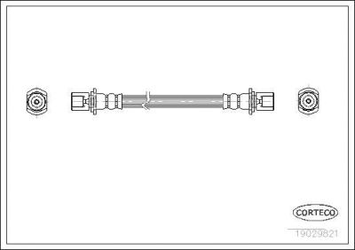 Corteco 19029821 тормозной шланг на TOYOTA CAMRY (_V2_)