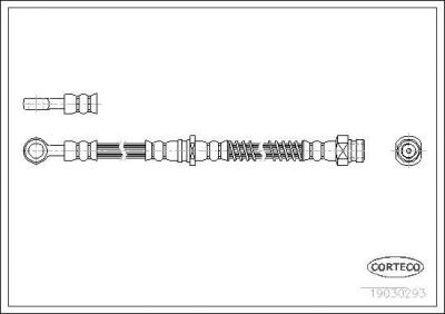 Corteco 19030293 тормозной шланг на MITSUBISHI CARISMA седан (DA_)