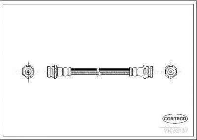 Corteco 19032137 тормозной шланг на MAZDA 626 III Station Wagon (GV)