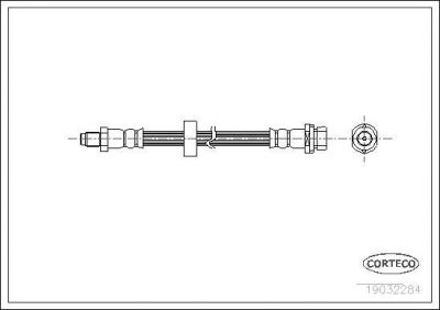 Corteco 19032284 тормозной шланг на FORD MONDEO III седан (B4Y)