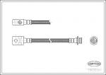 CORTECO Тормозной шланг передний [387mm] (19032357)