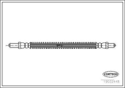 Corteco 19032448 тормозной шланг на LAND ROVER DEFENDER Station Wagon (LD)