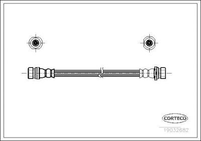 Corteco 19032682 тормозной шланг на HYUNDAI ACCENT I (X-3)