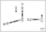 Corteco 19033544 тормозной шланг на NISSAN PRIMERA (P12)