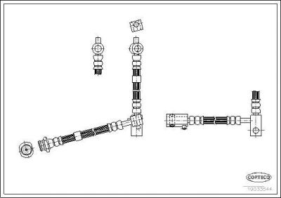 Corteco 19033544 тормозной шланг на NISSAN PRIMERA (P12)