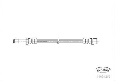 Corteco 19034268 тормозной шланг на VW MULTIVAN V (7HM, 7HN, 7HF, 7EF, 7EM, 7EN)