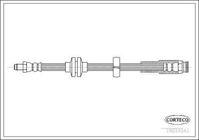 Corteco 19034341 тормозной шланг на ALFA ROMEO 159 (939)