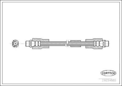 Corteco 19034685 тормозной шланг на AUDI A8 (4E_)