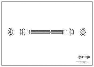 Corteco 19035044 тормозной шланг на NISSAN ALMERA I (N15)