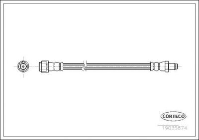 Corteco 19035874 тормозной шланг на MERCEDES-BENZ B-CLASS (W245)