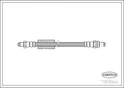 Corteco 19035894 тормозной шланг на FORD KA (RB_)