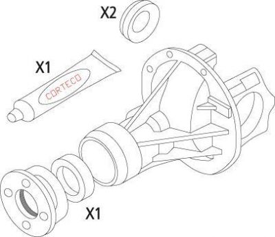 CORTECO Комплект прокладок, дифференциал (19536212)