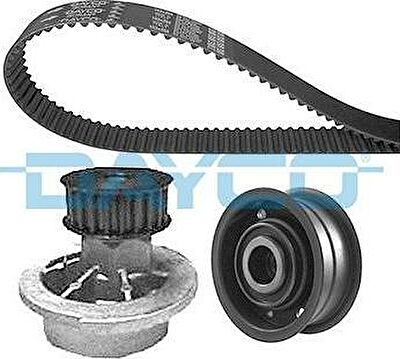 Dayco KTBWP2130 водяной насос + комплект зубчатого ремня на OPEL KADETT E фургон (37_, 47_)