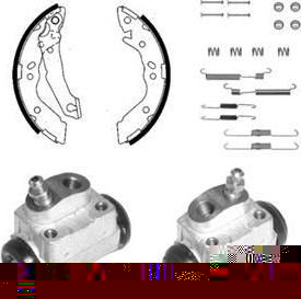 Delphi 1097 комплект тормозных колодок на HYUNDAI ACCENT I (X-3)