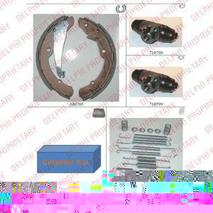 Delphi 945 комплект тормозных колодок на SKODA OCTAVIA Combi (1U5)