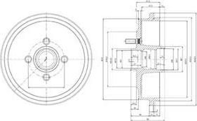 Delphi BF147 тормозной барабан на AUSTIN MAESTRO (XC)