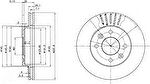 DELPHI Диск тормозной передний NISSAN KUBISTAR/RENAULT CLIO 91-/KANGOO 97-/MEGANE (цена за 1 шт., в упак. 2 шт.) (BG2282)