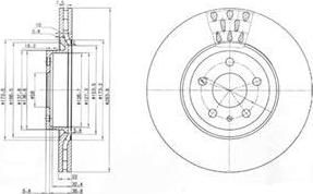 Delphi BG2512 тормозной диск на FIAT CROMA (154)