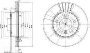 Delphi BG2623C тормозной диск на 3 купе (E46)