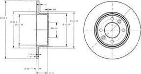 Delphi BG2703 тормозной диск на RENAULT 25 (B29_)